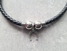 Echtleder kette lederkette gebraucht kaufen  Windhagen