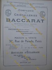 Catalogue livre baccarat d'occasion  Brebières