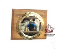 Decoração de parede tema antigo réplica navio vigia espelho, janela redonda de latão comprar usado  Enviando para Brazil