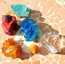 Farbige schmelzofen glasbrocke gebraucht kaufen  Golßen
