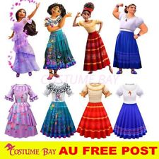 Fantasia Encanto Meninas Mirabel Isabel Vestido Princesa Bolsa Semana do Livro Halloween UA, usado comprar usado  Enviando para Brazil