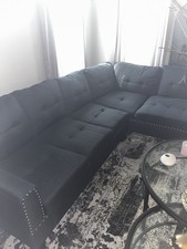 Navy sectional couch for sale  Stone Mountain