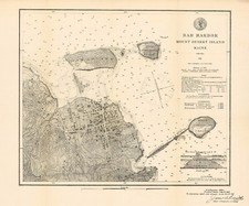 1887 map bar for sale  Saint Augustine