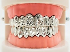 Prata com corte pepita ajuste personalizado amarelo 18k/ouro rosa banhado a ouro real Grillz comprar usado  Enviando para Brazil