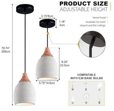 Gray concrete pendant for sale  Chandler