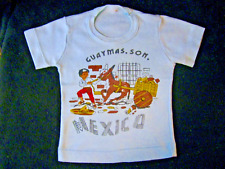 Usado, Camiseta Lembrança Vintage 1969 GUAYMAS, SONORA, MÉXICO, Bebê Criança Azul Claro comprar usado  Enviando para Brazil