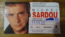 Ticket michel sardou d'occasion  Condé-sur-l'Escaut
