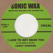 Lenny Shepard I Like To Get Near You Sonic Wax SWCM1-4 DEMO Soul Northern Motown comprar usado  Enviando para Brazil