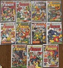 Lote e execução de 11 quadrinhos Marvel Comics Avengers 129-139 ótimo estado comprar usado  Enviando para Brazil