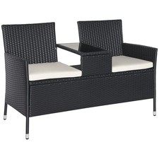 Polyrattan gartenbank tisch gebraucht kaufen  Deutschland