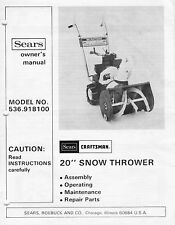 sears snow blower for sale  Urbana