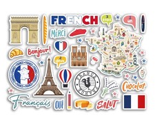 Sticker sheet french for sale  SELBY