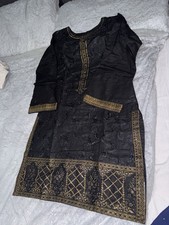Black kurta size for sale  ROTHERHAM