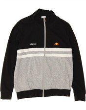 Usado, Jaqueta ELLESSE Masculina Tracksuit Top Pequena Preta Colorblock Algodão MU24 comprar usado  Enviando para Brazil