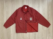 Jaqueta Carhartt Chore Masculina Antiga Grande Vermelha Zíper Completo Casaco Vermelho 6QLC CQ740 AgriGold, usado comprar usado  Enviando para Brazil