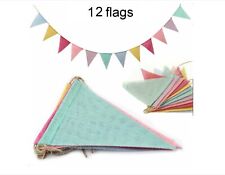 Bunting, tecido hessiano. Festas, celebrações. COMBOS DE NOVE CORES. comprar usado  Enviando para Brazil