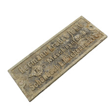 Vintage metallschild industrie gebraucht kaufen  Saarbrücken
