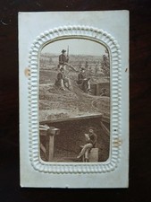 CDV Guerra Civil - Fortificaciones de trincheras PETERSBURGO VIRGINIA - Campamento de soldados - Galería de Nueva York segunda mano  Embacar hacia Mexico