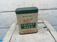 Vintage Marca "Ideal" Semente de Aipo Lata de Especiarias, American Stores Co. comprar usado  Enviando para Brazil