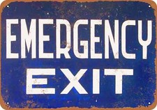 Metal sign emergency for sale  Minneapolis
