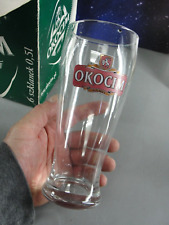 OKOCIM POLISH PILSNER TULIP PINT COPO DE CERVEJA 0,5L KROSNO LOTE DE 6 com CAIXA VINTAGE comprar usado  Enviando para Brazil