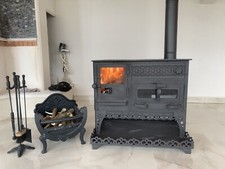 Chimenea Rústica Cocina Hecha a Mano Quemador de Leña con Horno Parrilla Cocina Artesanal Calentador segunda mano  Embacar hacia Mexico