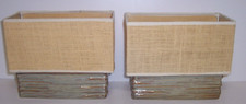 2 abajures vintage PartyLite Gaia 3-Tealight aposentados P12D/P9603 abajur de cerâmica estopa comprar usado  Enviando para Brazil