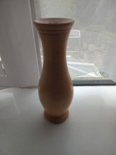 Turned wooden vase for sale  EXMOUTH