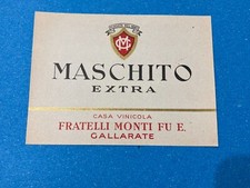 Etichetta maschito extra usato  Varese