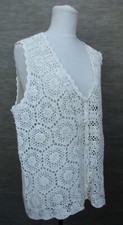 Häkelweste naturweiß xl gebraucht kaufen  Deutschland