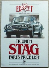 Triumph stag sng for sale  LEICESTER