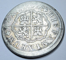 Moeda pirata cruz colonial 1726 prata espanhola 1 real genuína antiga 1700 comprar usado  Enviando para Brazil