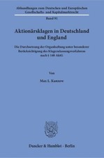 Aktionärsklagen deutschland e gebraucht kaufen  Bamberg