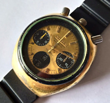 Cronógrafo vintage Citizen Bullhead 67-9020 calibre dourado 8110A FUNCIONANDO, usado comprar usado  Enviando para Brazil