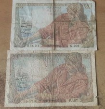 Anciens billets francs d'occasion  La Chapelle-en-Serval