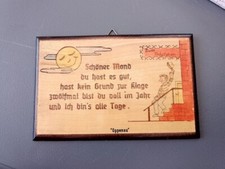 Handgefertigtes holzschild spr gebraucht kaufen  Deutschland