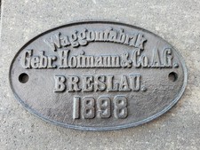 Lokschild fabrikschild waggonf gebraucht kaufen  Borna