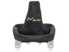 PER LANCIA MUSA 2004-2012 CUFFIA LEVA CAMBIO PELLE NERA RICAMO CREMA comprar usado PER LANCIA MUSA 2004-2012 CUFFIA LEVA CAMBIO PELLE NERA RICAMO CREMA comprar usado  Enviando para Brazil