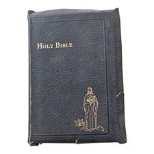 Holy Bible 1946 Leather Gold Edges Thumb Index USA Family Bible John Rarity comprar usado  Enviando para Brazil