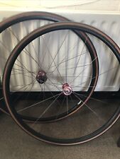 Carbon tubular wheels for sale  LEEK