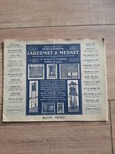 Old catalogue jacquemet d'occasion  Expédié en Belgium