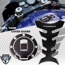 Chrome&black Pro Agarre Combustible Tanque Almohadilla + Gas Tapa Funda Guardia comprar usado  Enviando para Brazil