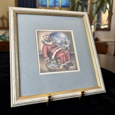 Framed vintage santa for sale  New Haven