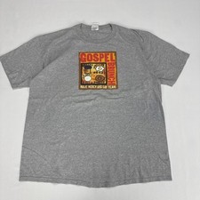 Camiseta Vintage HOUSE OF BLUES Adulto 2XL Cinza Dupla Face Gospel Brunch, usado comprar usado  Enviando para Brazil