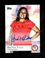 Polo aquático 2012 Topps equipe olímpica dos EUA BRENDA VILLA autógrafo #12 pátio, usado comprar usado  Enviando para Brazil