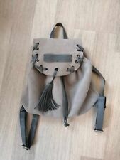 Sac gris cuir d'occasion  Bourg-de-Thizy