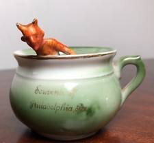 Estatueta alemã c1875 Diabo Vermelho em Copa miniatura "Souvenir Of Philadelphia, Pa.", usado comprar usado  Enviando para Brazil