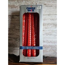 Caixa Antiga Espiral Vermelha 12” Caixa de Vela de 7 Selada, Não Usada, NOS Espiral de Jantar comprar usado  Enviando para Brazil