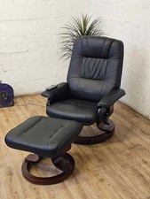 Luxurious black leather for sale  ISLE OF BUTE