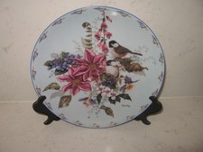 Flowers bird plate for sale  WELLINGBOROUGH